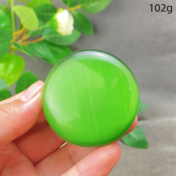 Green Cats Eye Pendant-ToShay.org