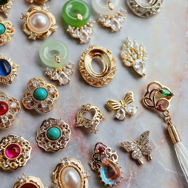 Mixed Gold Crystal Charms-ToShay.org