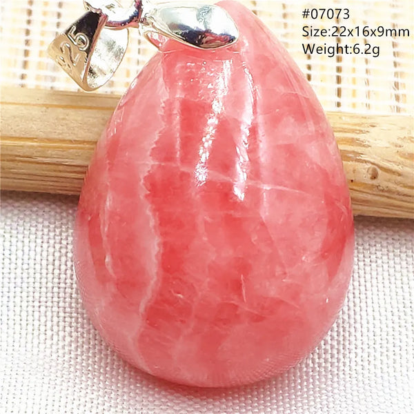 Red Rhodochrosite Pendant-ToShay.org