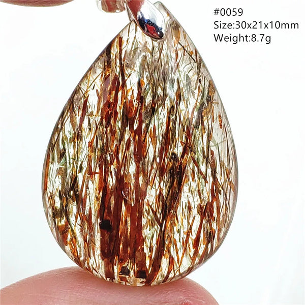 Green Black Rutilated Quartz-ToShay.org