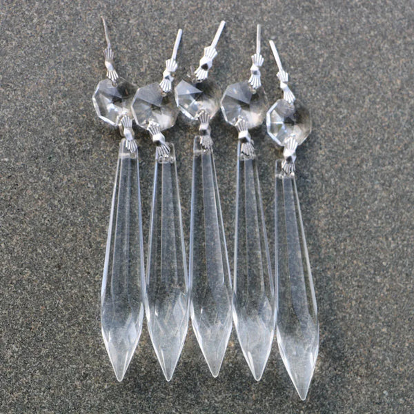 Clear Crystal Chandelier Icicle Prisms-ToShay.org