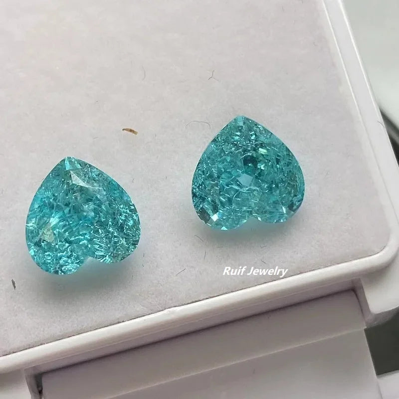 Blue Paraiba Crushed Ice Pendant-ToShay.org