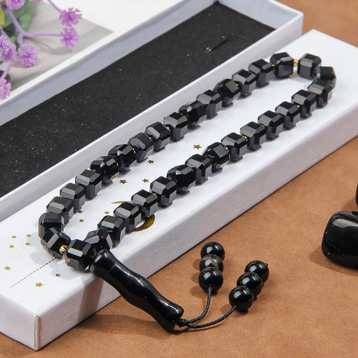 Black Agate Prayer Beads-ToShay.org