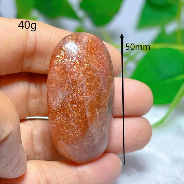 Gold Sunstone Palm Stone-ToShay.org