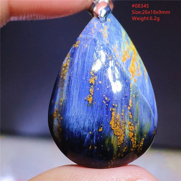 Blue Pietersite Chatoyant Pendant-ToShay.org