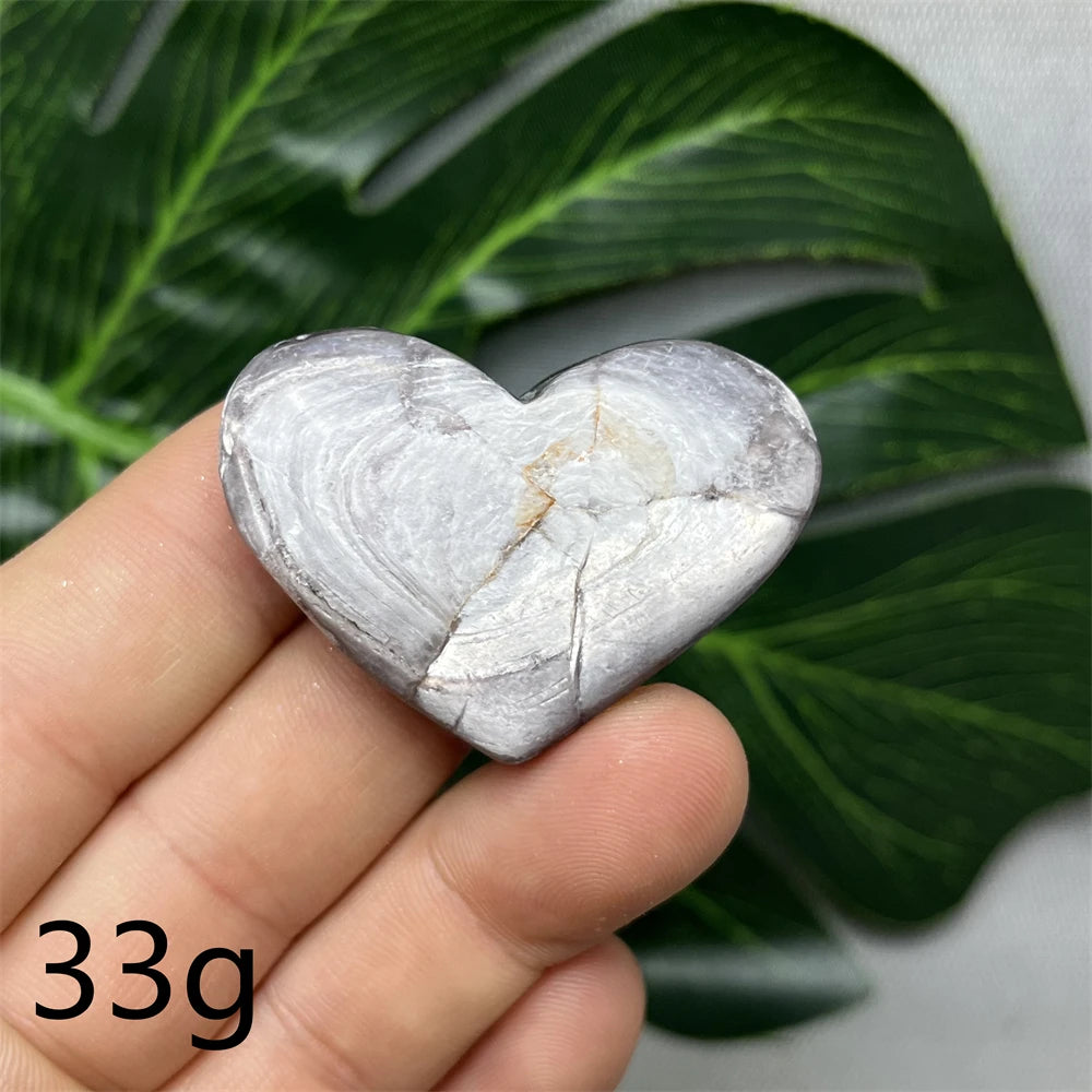 Purple Mica Crystal Heart-ToShay.org