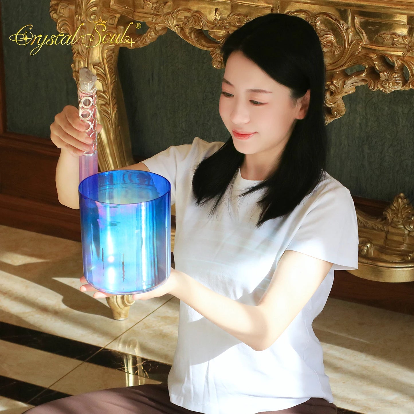 Crystal Soul Seven Chakra Sound Energy Crystal Singing Bowl 99.99%quartz Singing Bowl-ToShay.org