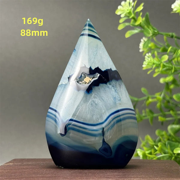 Blue Agate Torch-ToShay.org