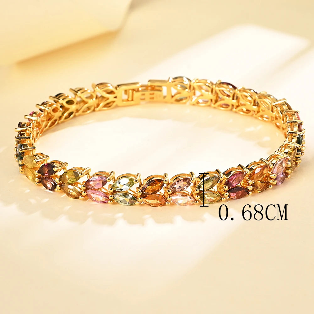 Mixed Tourmaline Bracelet-ToShay.org