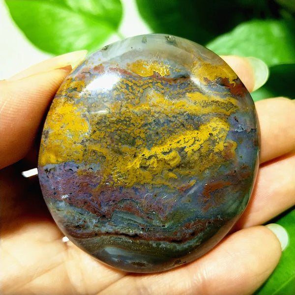 Ocean Jasper Palm Stone-ToShay.org