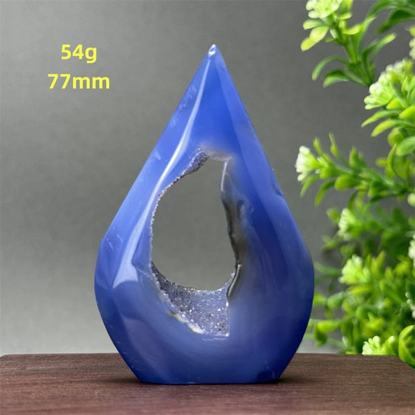 Blue Agate Geode Torch-ToShay.org