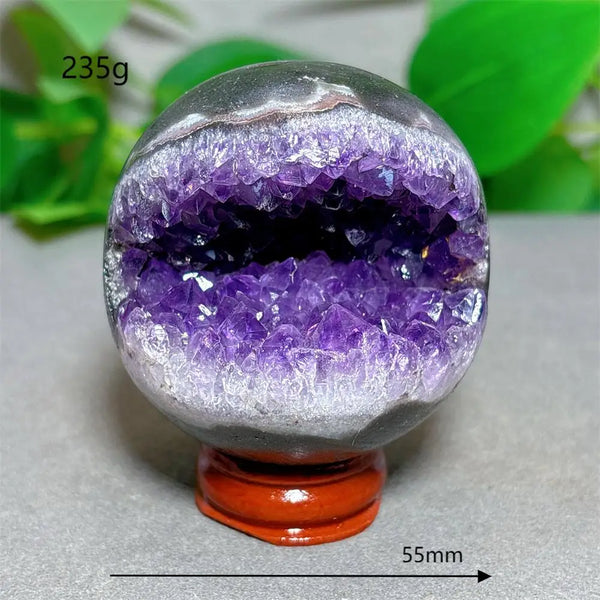 Purple Amethyst Cluster Ball-ToShay.org