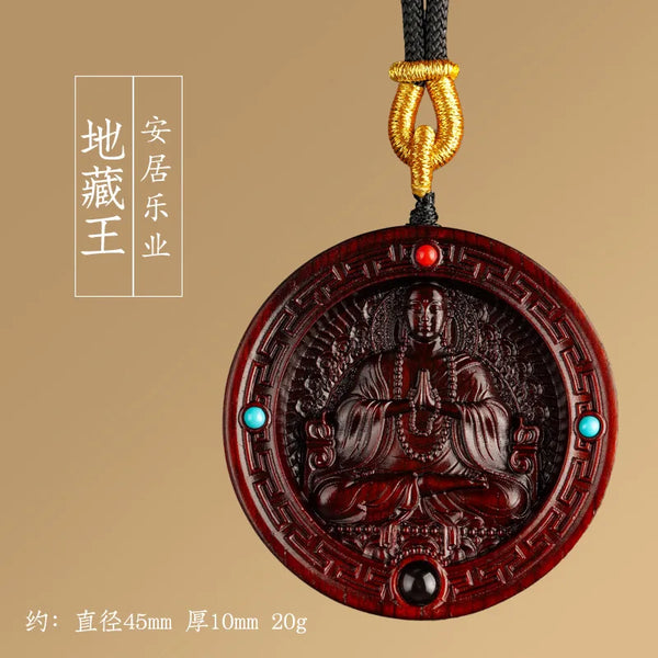 Purple Sandalwood Buddha Pendant-ToShay.org