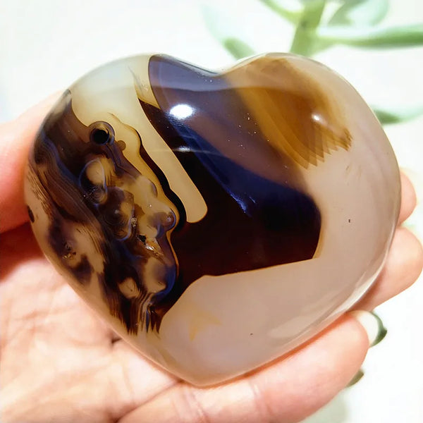 Yellow Moss Agate Heart-ToShay.org