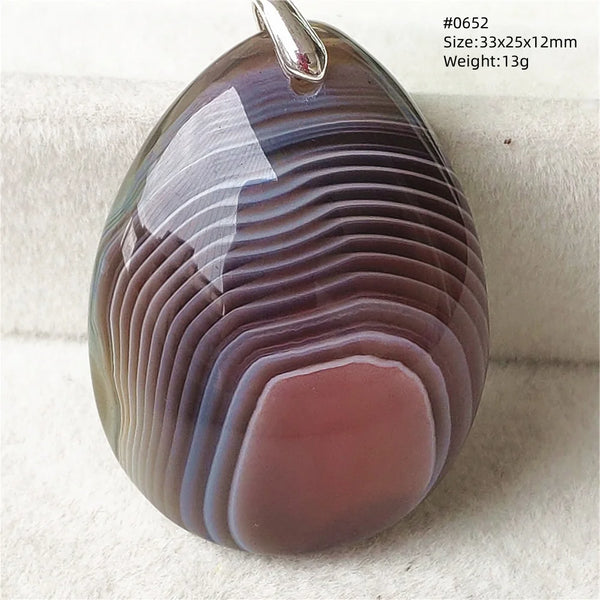 Grey Lace Agate Pendant-ToShay.org