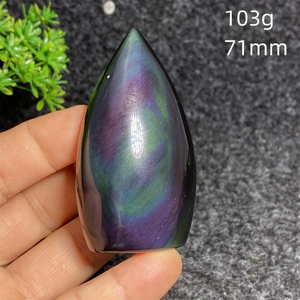 Rainbow Obsidian Torch-ToShay.org