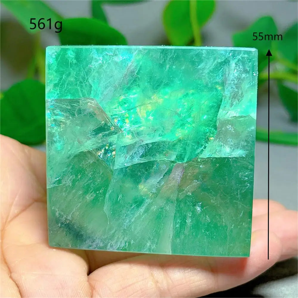 Green Fluorite Cube-ToShay.org