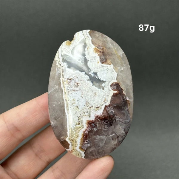 Red Agate Palm Stone-ToShay.org