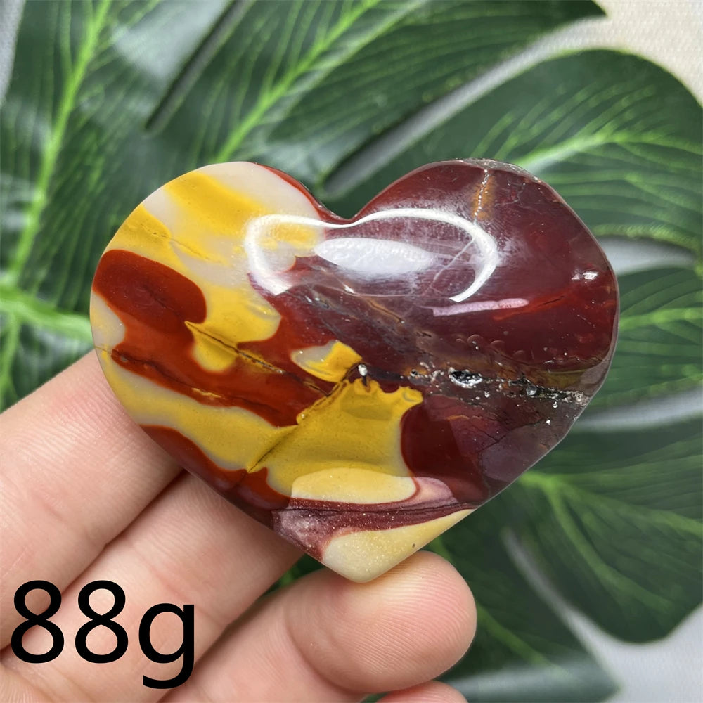 Yellow Mookaite Heart-ToShay.org