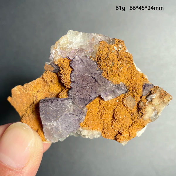 Purple Amethyst Fluorite Crystal-ToShay.org