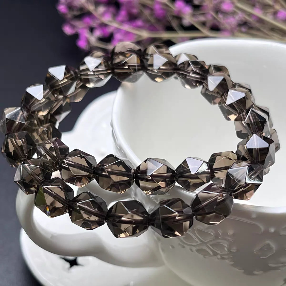 Brown Smoky Quartz Bracelet-ToShay.org