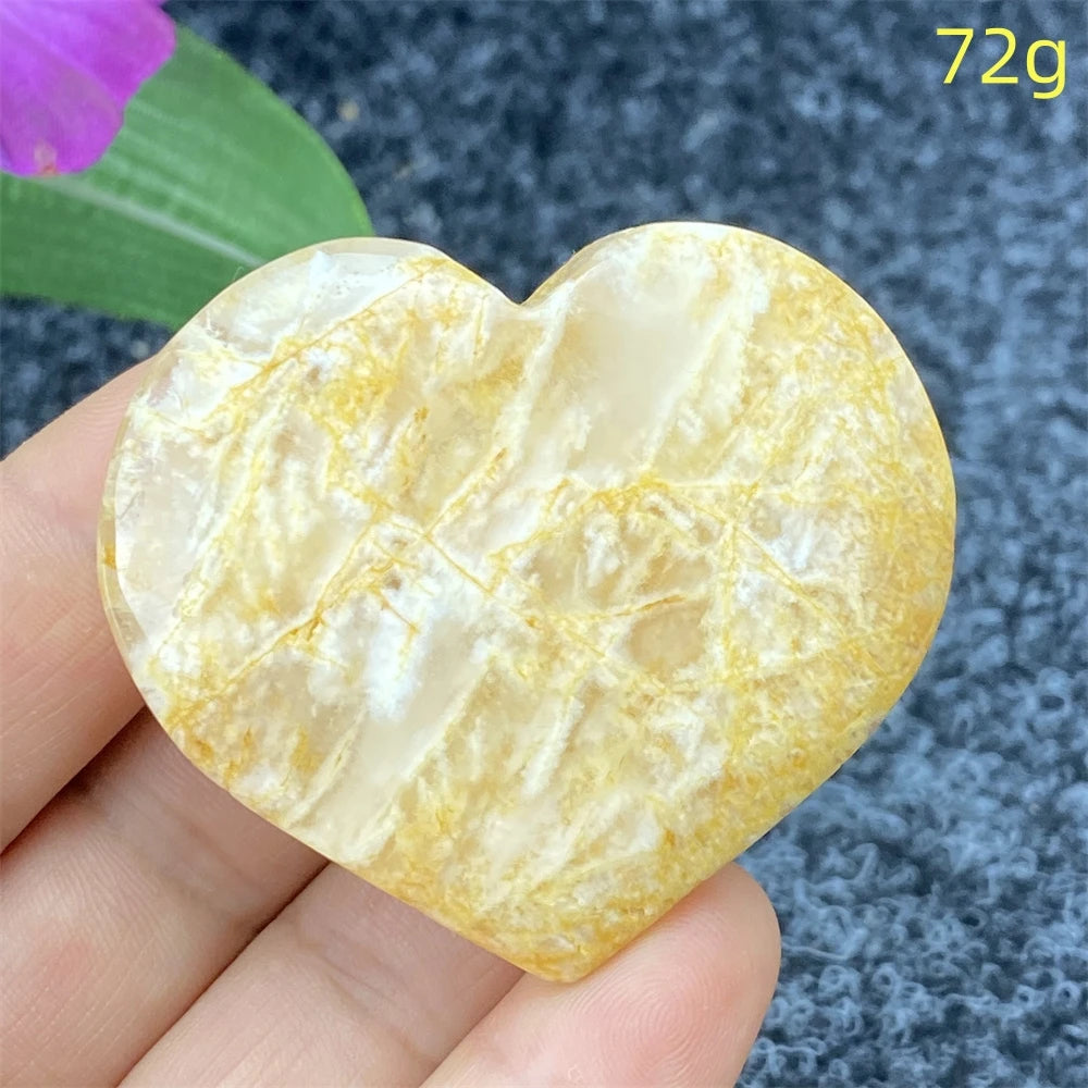 Yellow Ghost Crystal Heart-ToShay.org