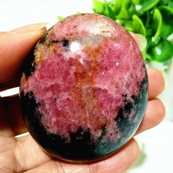 Pink Rosestone Palm Stone-ToShay.org