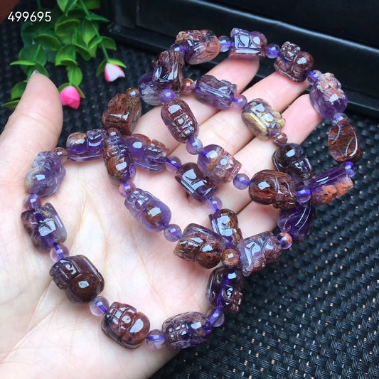 Purple Auralite Pi Xiu Bracelet-ToShay.org