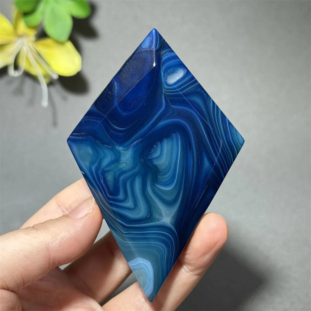 Blue Agate Diamond-ToShay.org