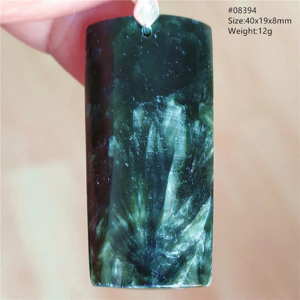 Green Seraphinite Pendant-ToShay.org