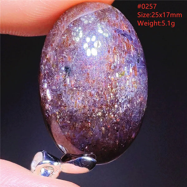 Blue Blood Red Lolite Pendant-ToShay.org