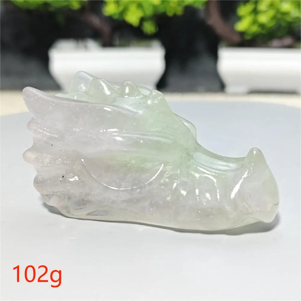 Rainbow Fluorite Dragon Skull-ToShay.org