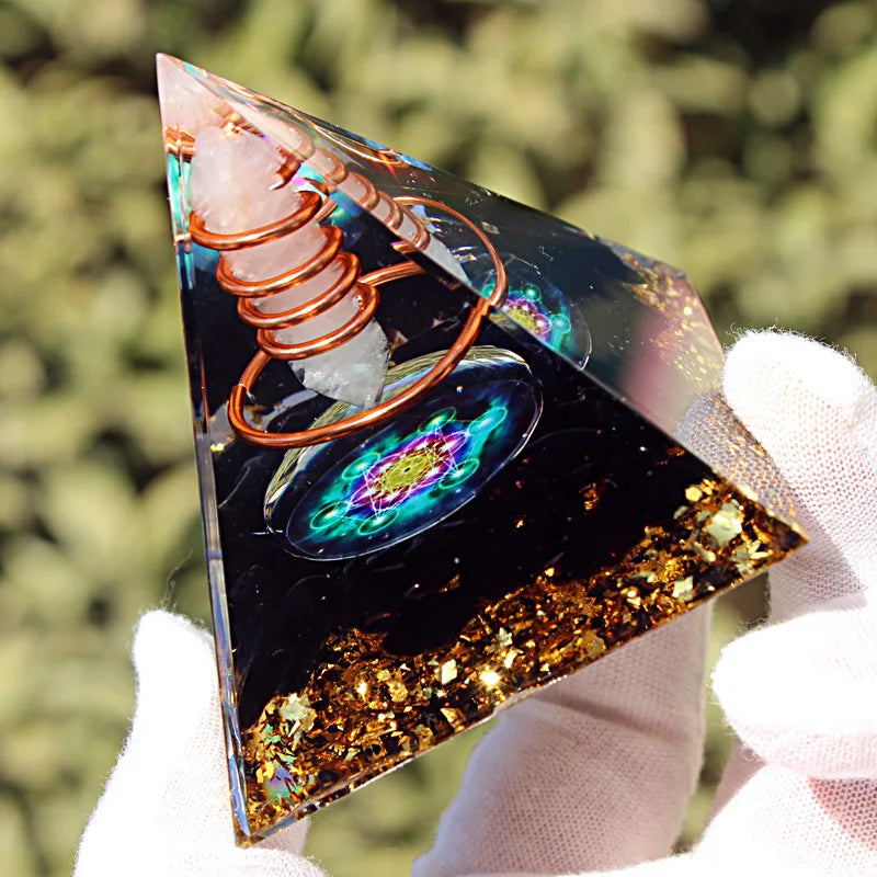 Energy Orgonite Crystal Pyramid-ToShay.org
