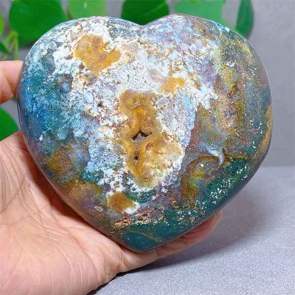 Blue Ocean Jasper Heart-ToShay.org