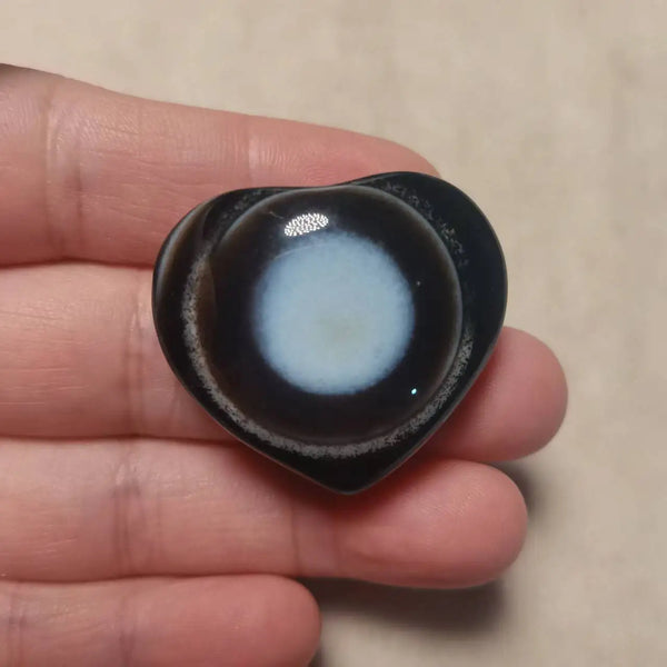 Tibetan Agate Dzi Heart-ToShay.org