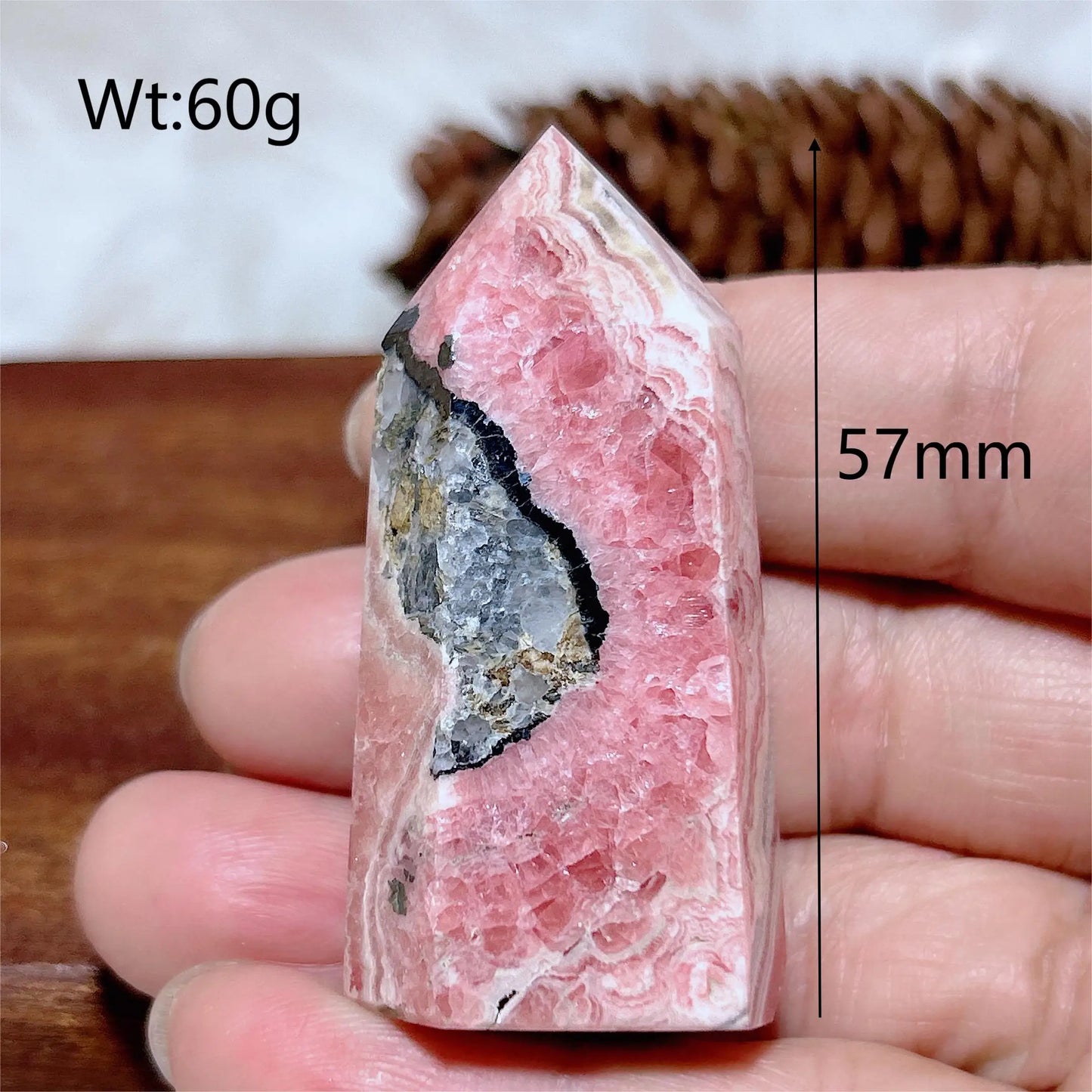 Pink Rhodochrosite Point-ToShay.org
