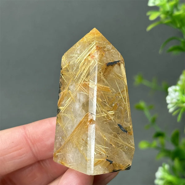 Gold Red Hair Crystal Point-ToShay.org