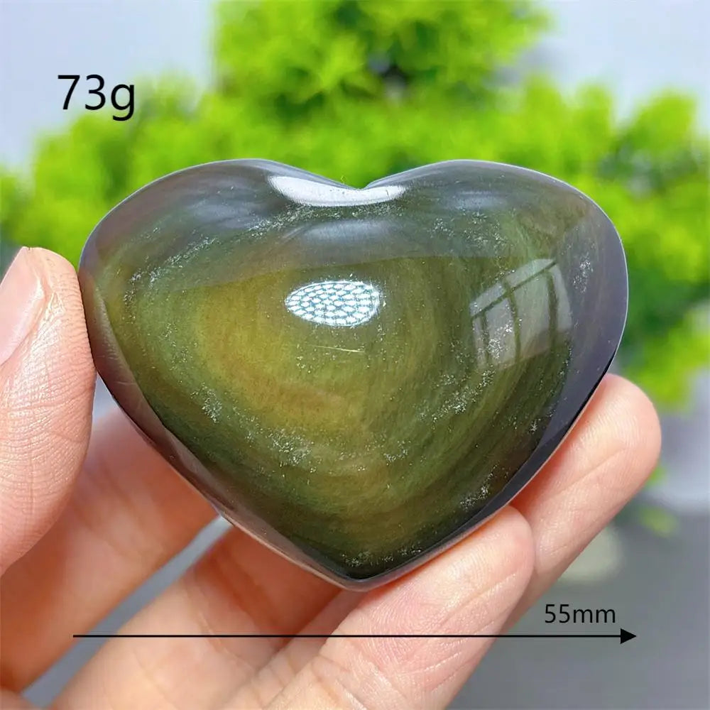 Rainbow Obsidian Heart-ToShay.org