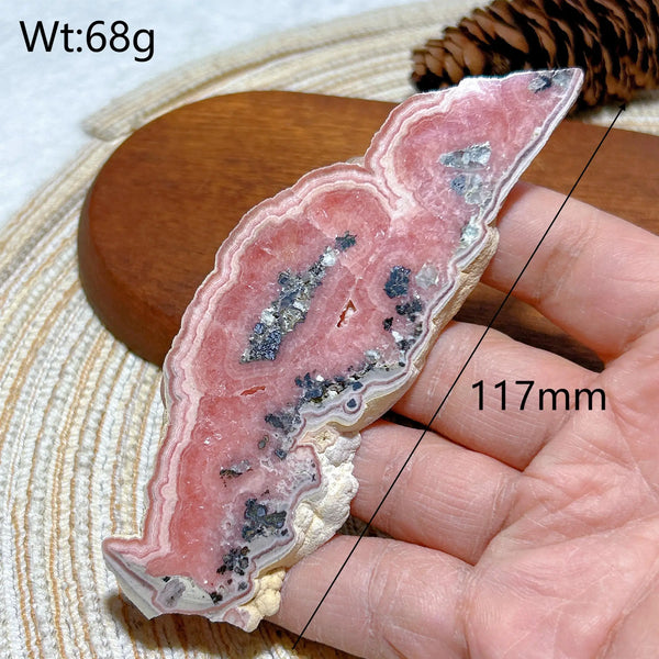 Pink Rhodochrosite Slice-ToShay.org
