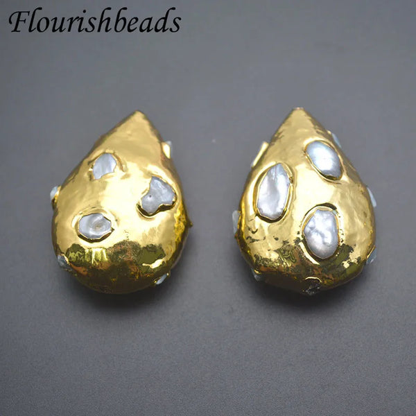 Gold Pearl Paved Beads-ToShay.org