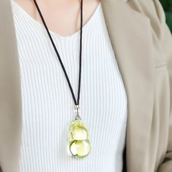 Yellow Citrine Quartz Pendant-ToShay.org