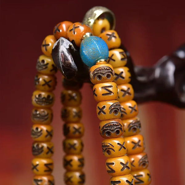 Tibetan Yak Bone Prayer Beads-ToShay.org