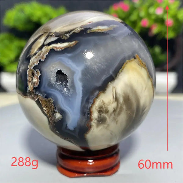 Fluorescent Agate Ball-ToShay.org