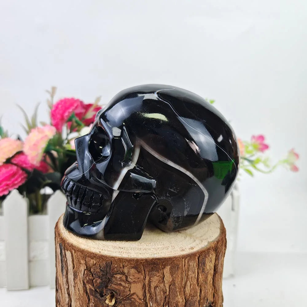 Black Sardonyx Skull-ToShay.org