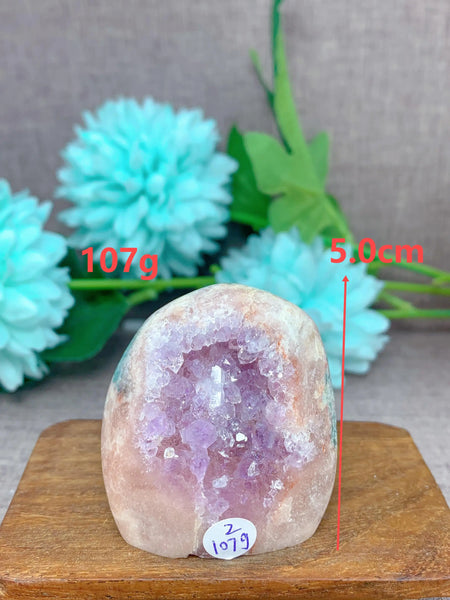 Pink Amethyst Agate Geode-ToShay.org
