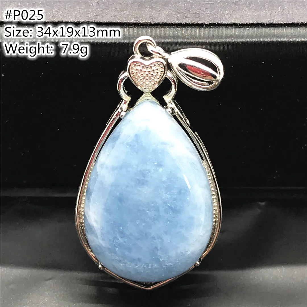 Blue Aquamarine Pendent-ToShay.org