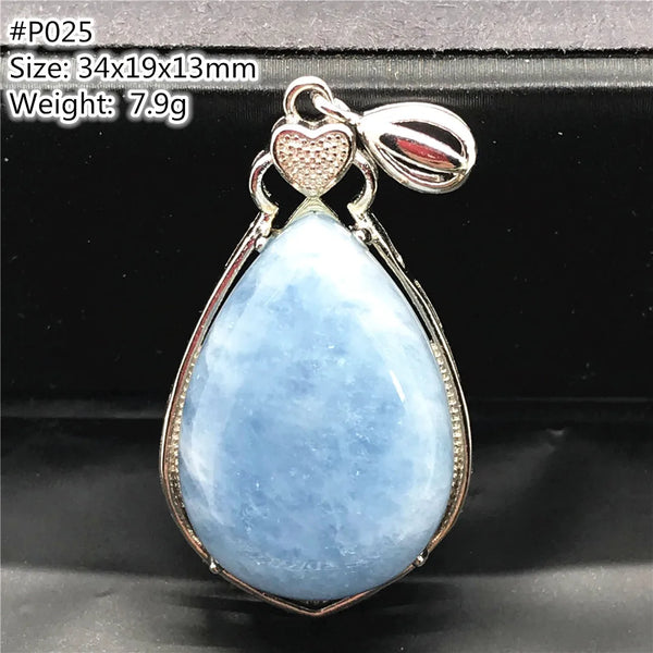 Blue Aquamarine Pendent-ToShay.org