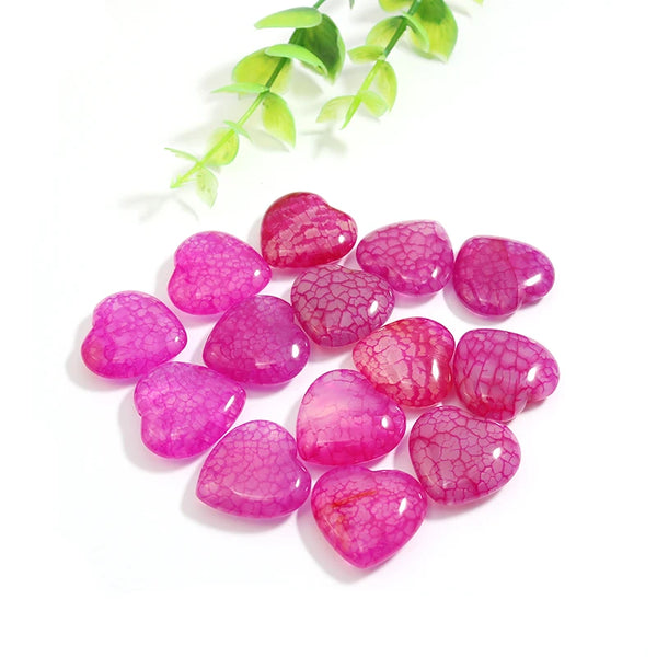 Mixed Dragon Vein Agate Hearts-ToShay.org