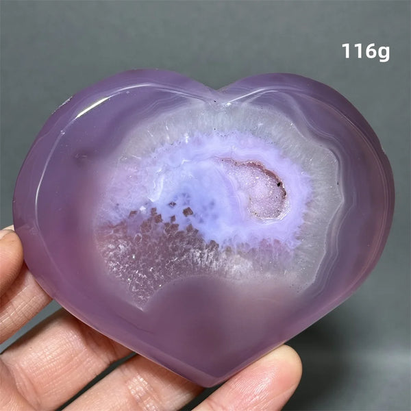 Purple Agate Heart-ToShay.org