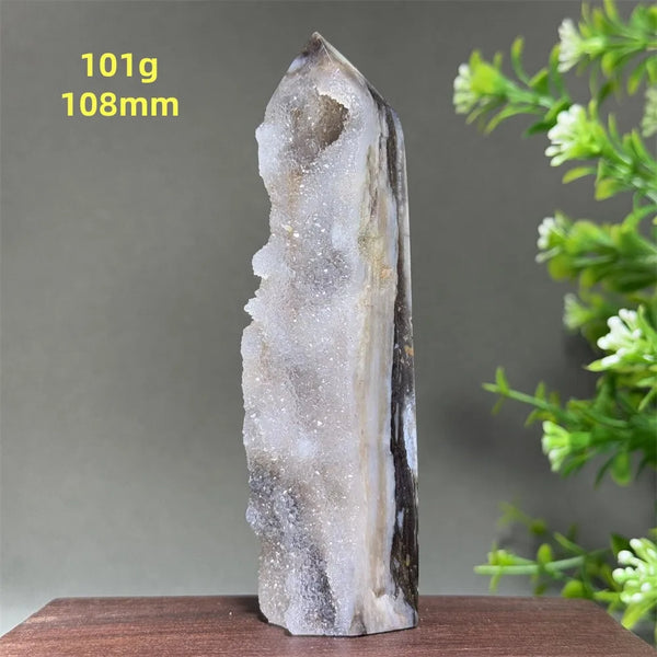 Purple Sphalerite Geode Obelisk-ToShay.org